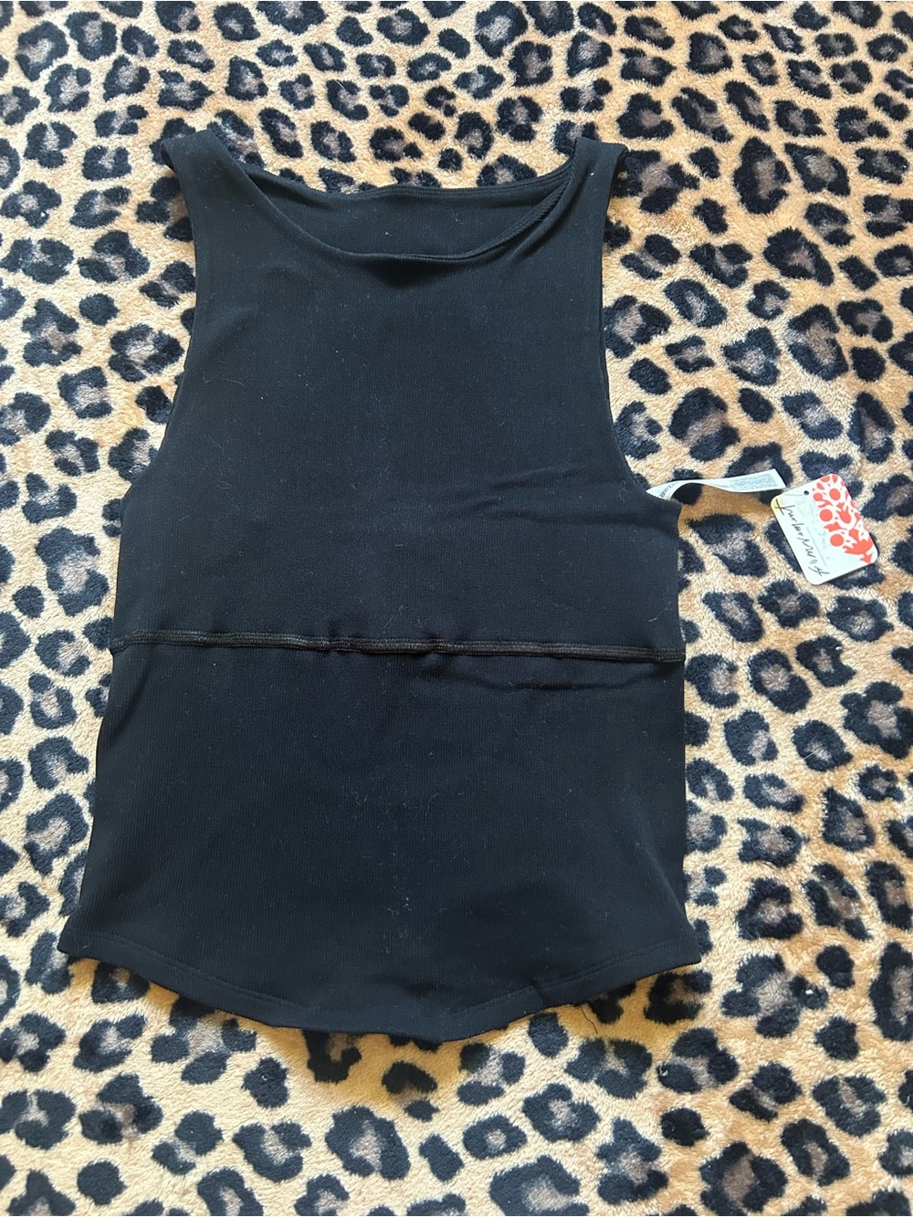 FP Movement by Free People Black Seam-Detail Tank Top